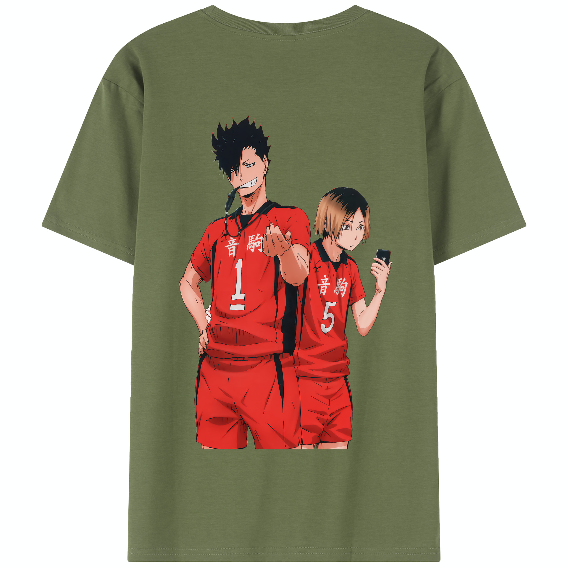 （画像用） ハイキュー!! Haikyu!! 綿100％半袖Tシャツ（背面プリント）